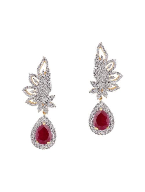 red copper drop earrings - 11827289 - Very Small Image - 1