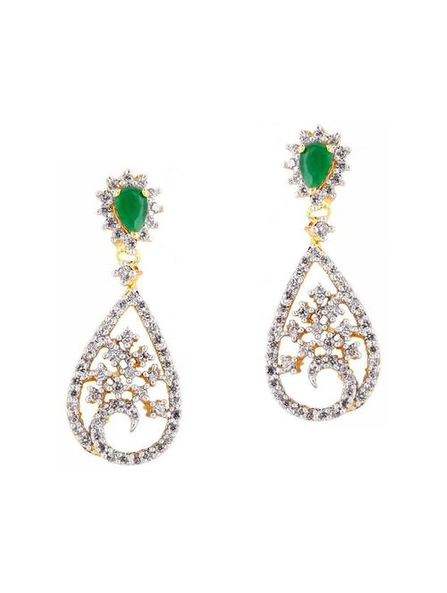 green copper drop earrings - 11827304 - Very Small Image - 1