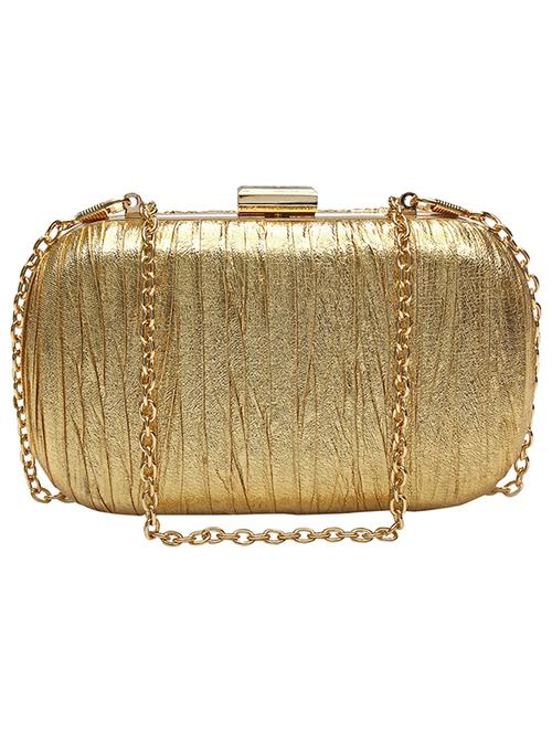 solid gold leatherette minaudiere - 11828285 - Very Small Image - 1