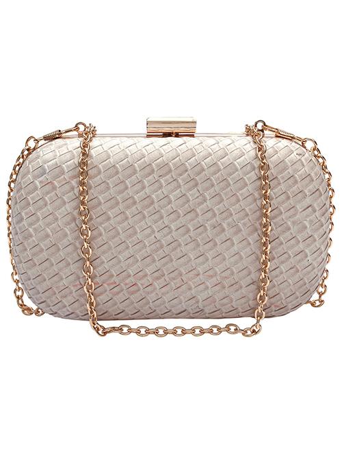 solid beige leatherette minaudiere - 11828286 - Very Small Image - 1