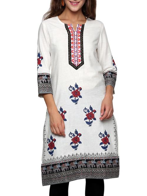 women's straight kurta - 11831755 - Very Small Image - 1