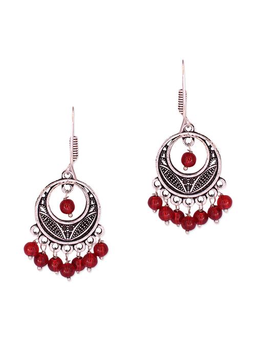 red metal dangle earring - 11831809 - Very Small Image - 1