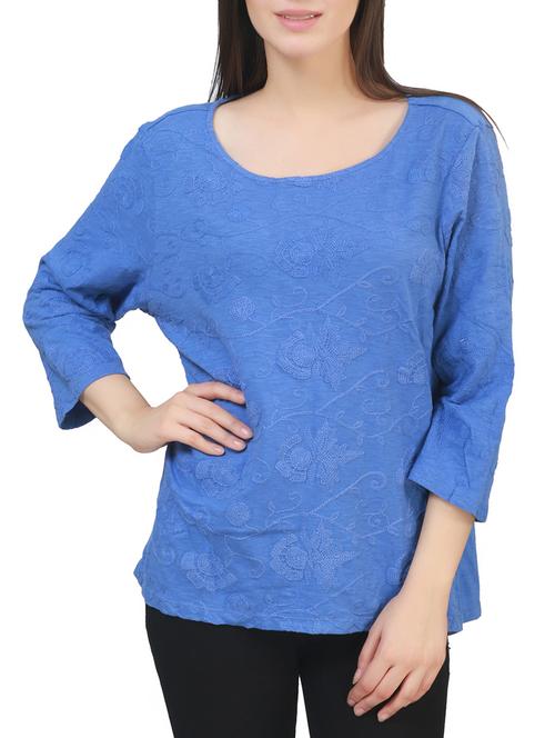 blue cotton top - 11833385 - Very Small Image - 1
