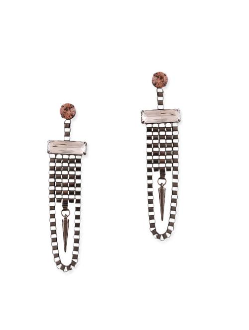 black metal drop earring - 11835255 - Very Small Image - 1