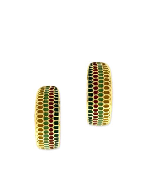 multi colored metal hoop earring - 11835335 - Very Small Image - 1