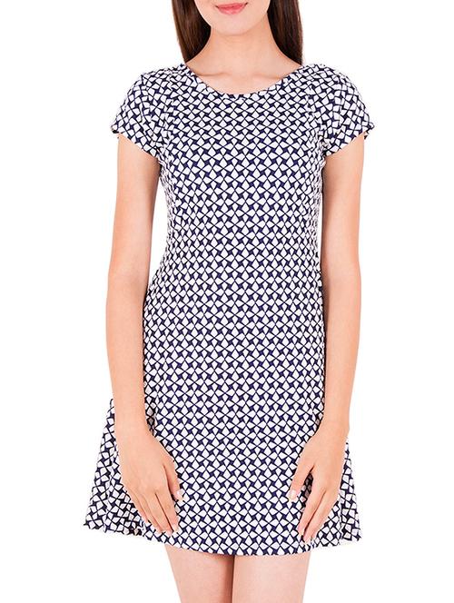 blue cotton a-line dress - 11836869 - Very Small Image - 1