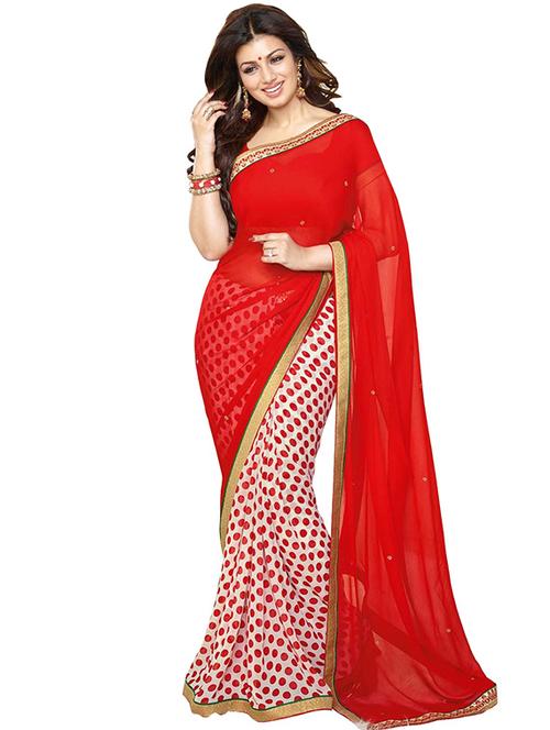 multi colored georgette saree - 11845200 - Very Small Image - 1