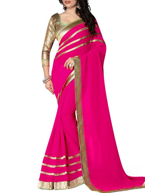 multi colored georgette saree with blouse - 11845290 - Very Small Image - 1