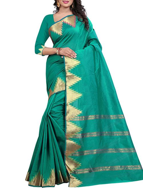 multi colored art silk saree with blouse - 11845371 - Very Small Image - 1