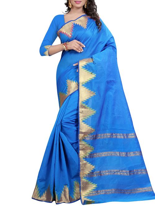 multi colored art silk saree with blouse - 11845375 - Very Small Image - 1
