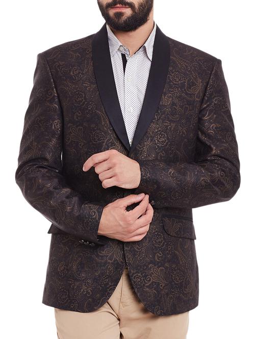 red wool & polyester blend casual blazer - 11853981 - Very Small Image - 1