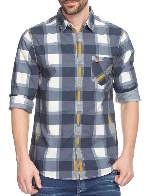 yellow cotton casual shirt - 11855174 - Very Small Image - 1