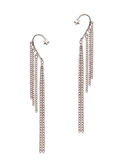 gold star multi tassel ear clip - 1185657 - Very Small Image - 1