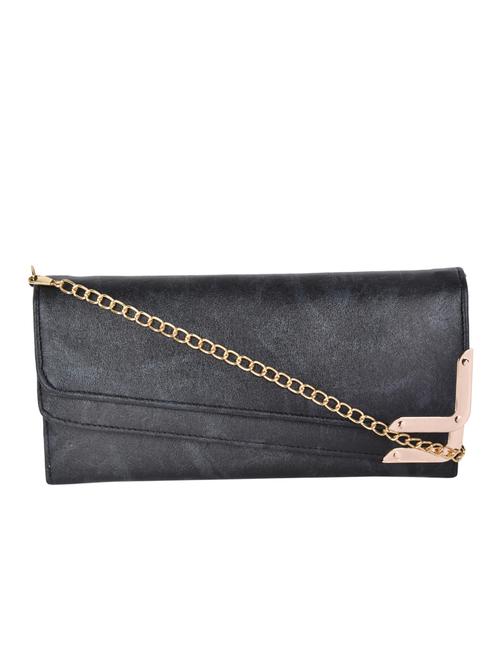 black leatherette clutch - 11857975 - Very Small Image - 1