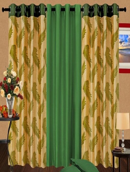 candy set of 3 curtain in green colour - 11860176 - Very Small Image - 1