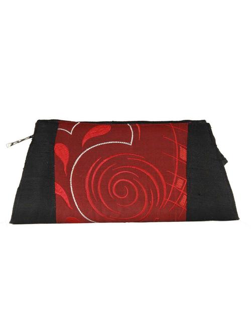 red silk clutch - 11866050 - Very Small Image - 1