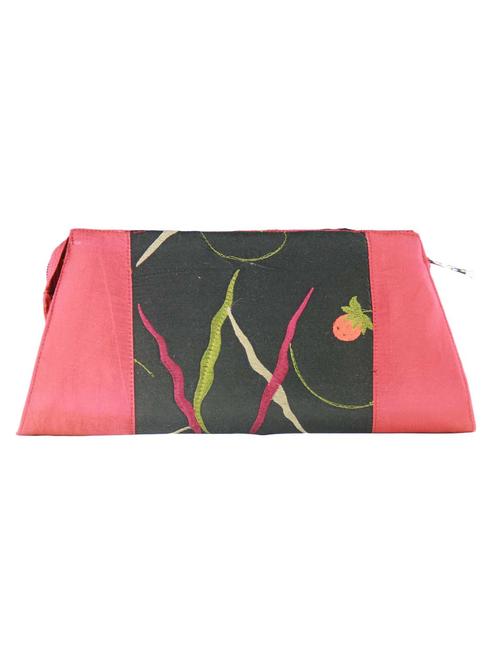pink silk clutch - 11866056 - Very Small Image - 1