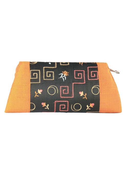 orange silk clutch - 11866057 - Very Small Image - 1