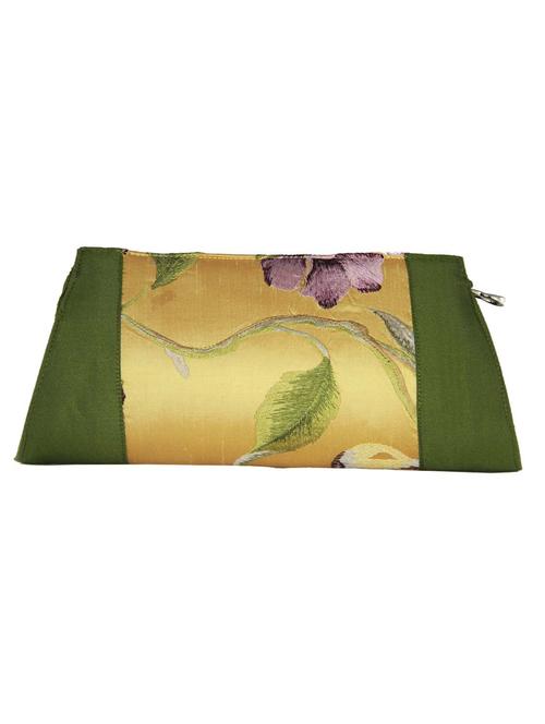 green silk clutch - 11866149 - Very Small Image - 1