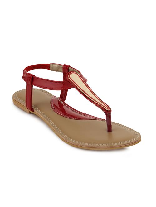 red back strap sandal - 11869358 - Very Small Image - 1