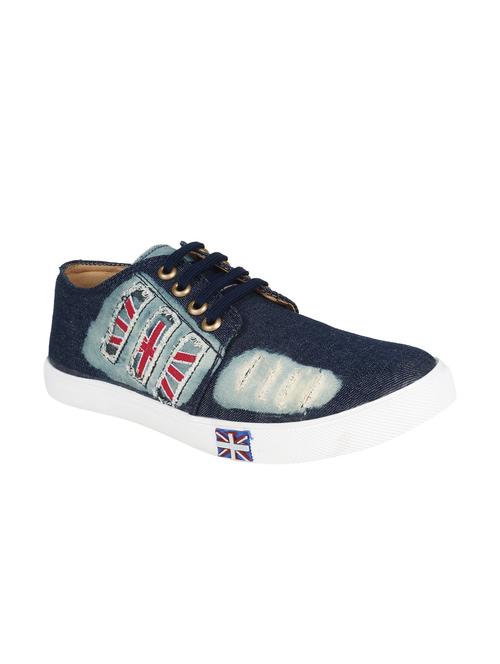 navy blue faux leather shoes - 11870633 - Very Small Image - 1