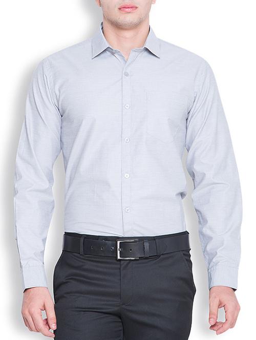 grey polyester formal shirt - 11870678 - Very Small Image - 1