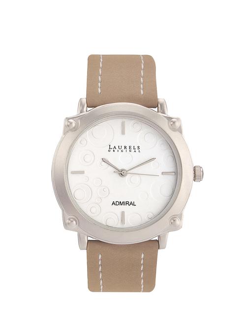 laurels admiral analog white dial men's watch - lo-adr-101 - 11873894 - Very Small Image - 1