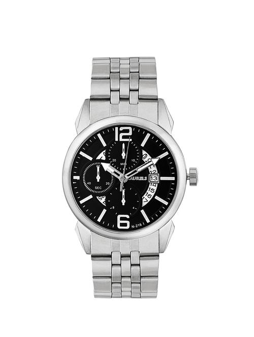 laurels aristocrat 6 analog black dial men's watch - lo-ast-602 - 11873911 - Very Small Image - 1