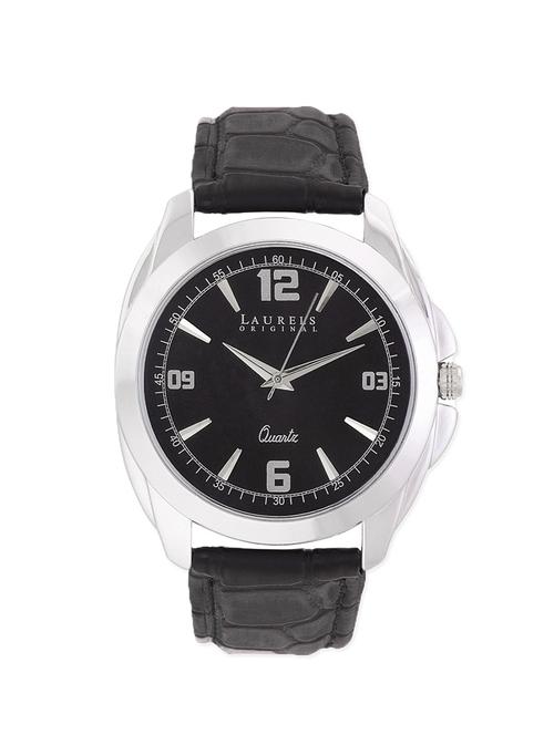 laurels diplomat analog black dial men's watch - lo-dip-302 - 11873941 - Very Small Image - 1