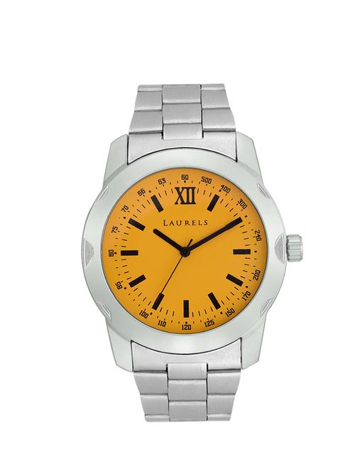 laurels design analog yellow dial men's watch - lo-dsgn-0807 - 11873946 - Very Small Image - 1