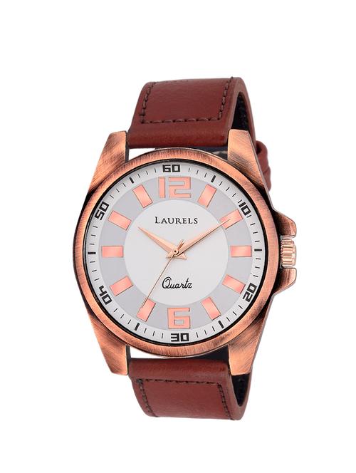 laurels gatsby analog white dial mens watch - lo-gt-201c - 11873988 - Very Small Image - 1