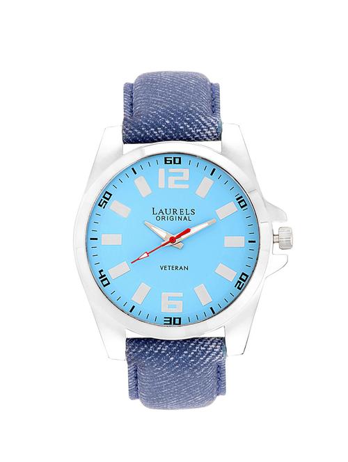 laurels gatsby 2 analog blue dial men's watch - lo-gt-203 - 11873991 - Very Small Image - 1