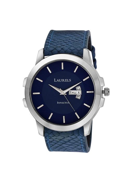 laurels invictius 6 analog blue dial men's watch lo-inc-603 - 11874035 - Very Small Image - 1