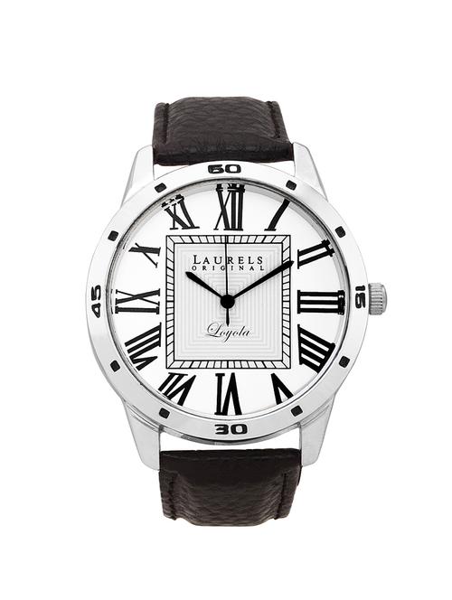 laurels maestro 1 analog silver matt dial men's watch - lo-mas-101 - 11874088 - Very Small Image - 1