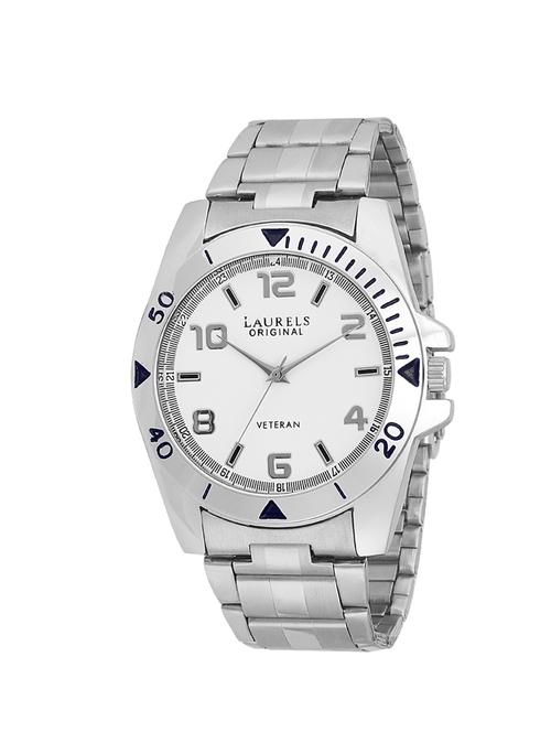 laurels polo 5 analog white dial men's watch - lo-polo-503 - 11874132 - Very Small Image - 1