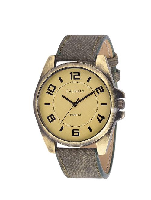 laurels roadster 2 analog brass dial men's watch - lo-rds-204 - 11874155 - Very Small Image - 1