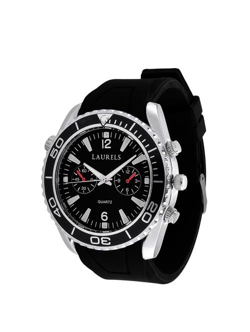 laurels tommy analog black dial men's watch - lo-tm-0202 - 11874176 - Very Small Image - 1