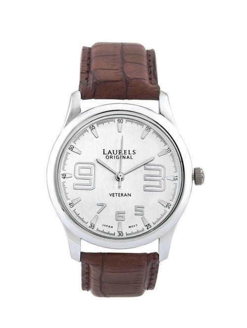 laurels veteran 2 analog silver dial men's watch - lo-vet-202 - 11874194 - Very Small Image - 1