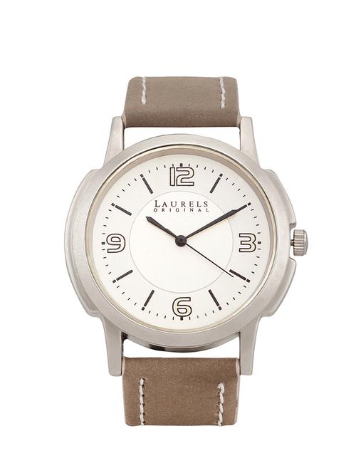 laurels veteran 3 analog silver dial men's watch - lo-vet-302 - 11874196 - Very Small Image - 1