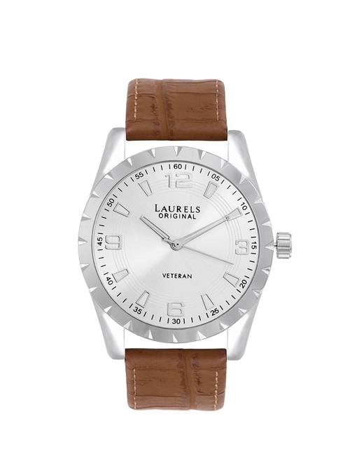 laurels veteran analog silver dial men's watch - lo-vet-401 - 11874198 - Very Small Image - 1