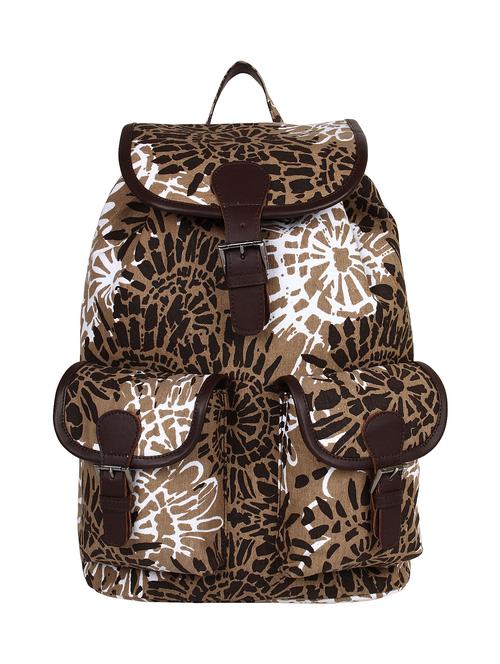 brown canvas regular backpack - 11875194 - Very Small Image - 1