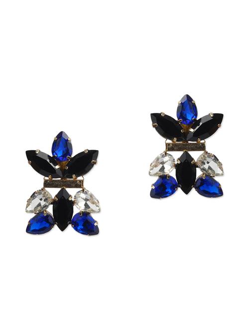 multicoloured stone embellished earrings - 11875409 - Very Small Image - 1