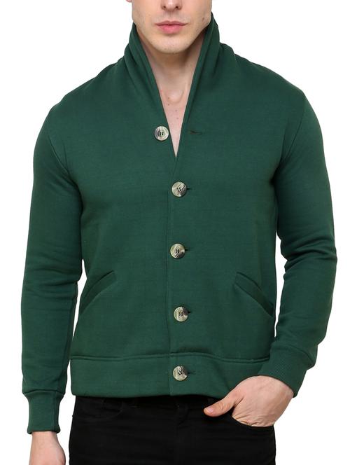green fleece cardigan - 11875602 - Very Small Image - 1