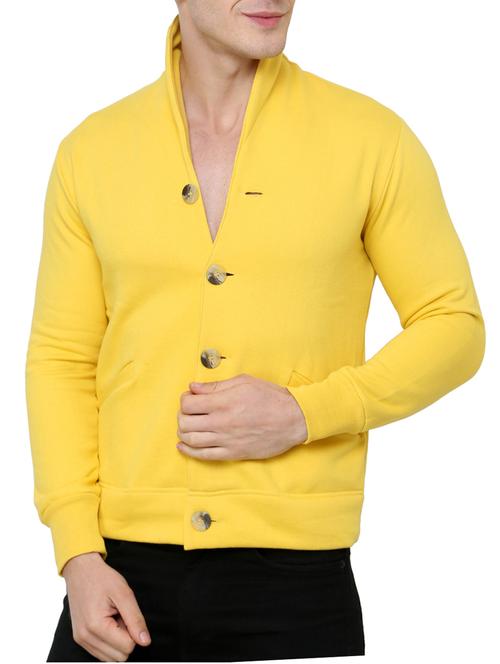 yellow fleece cardigan - 11875605 - Very Small Image - 1