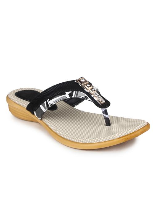 black suede toe separator sandals - 11875975 - Very Small Image - 1
