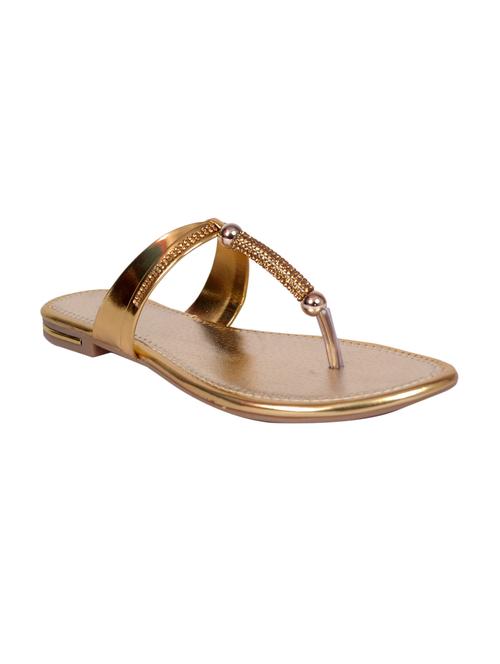 gold leatherette sandal - 11876476 - Very Small Image - 1