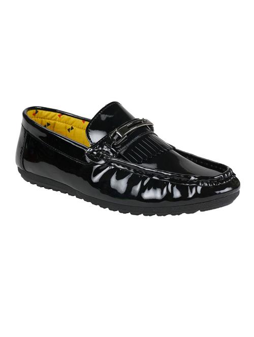 black pu slip on loafers - 11876563 - Very Small Image - 1