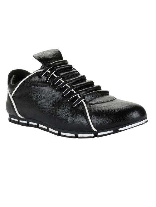 black leatherette lace up shoe - 11877088 - Very Small Image - 1