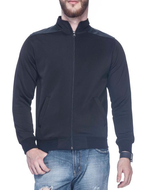 black polyester casual jacket - 11877542 - Very Small Image - 1