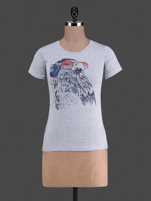 owl printed short sleeves t-shirt - 1188085 - Very Small Image - 1